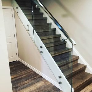 Stainless Steel Standoff Stair Glass Railing