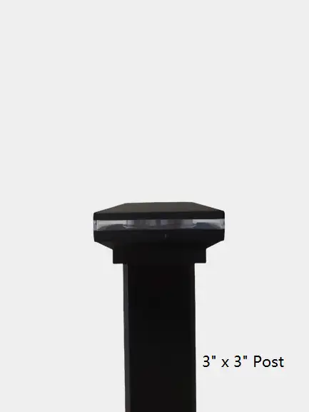 Solar Post Cap Light for 3" x 3" Posts