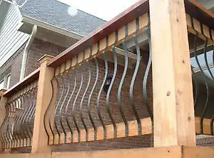 31" Long Wrought Iron Belly Picket